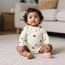 Long-Sleeve Bodysuit with Snap Closures